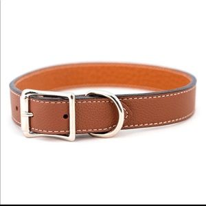 Auburn Leathercrafters - Tuscan Brown Leather Collar 16” x 3/4”